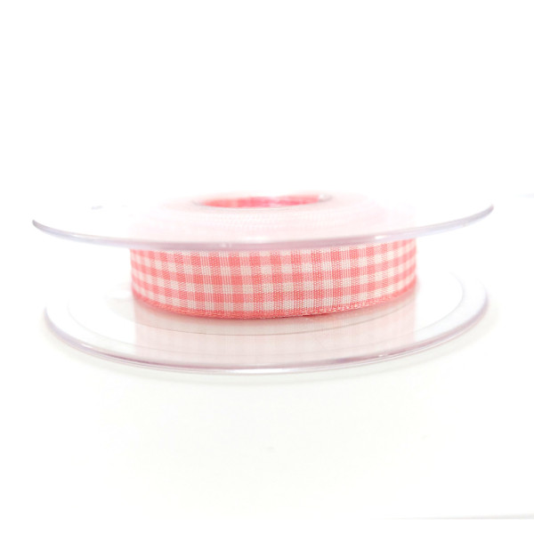 Nastro a Quadretti - Altezza 15 mm - Colore Rosa